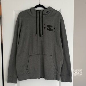 Under Armour Dark Gray Hoodie with Black Logo